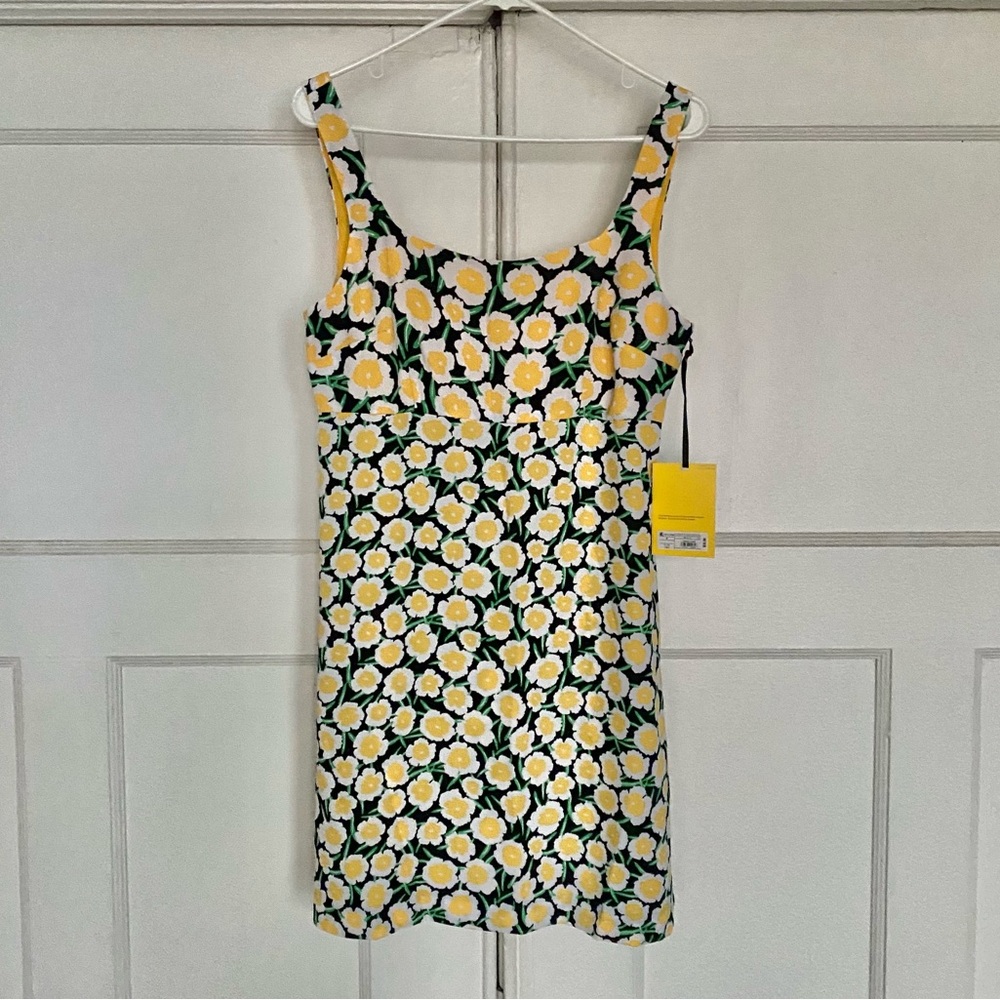 DVF x Target yellow flowers shift dress - NWT